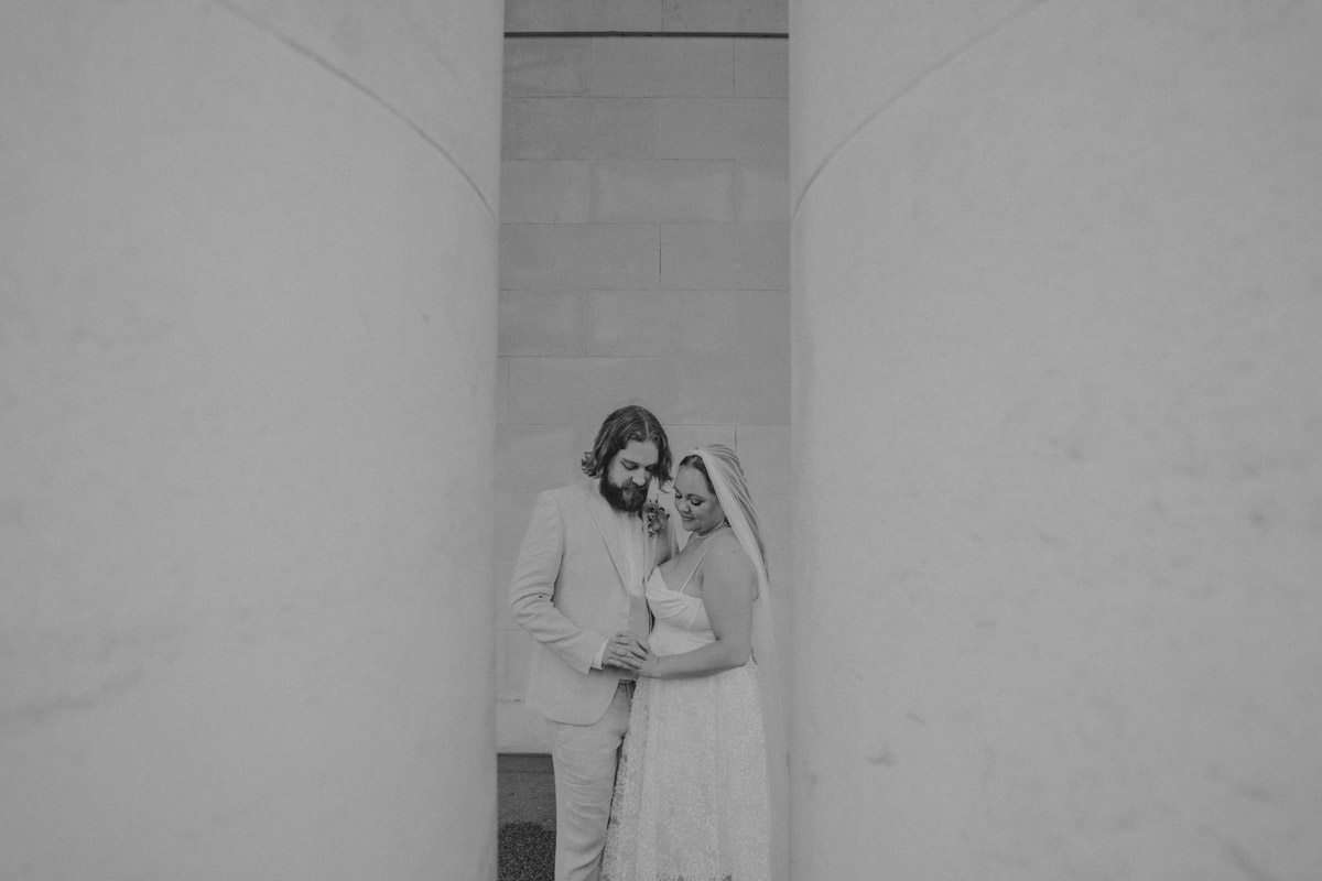 Bride and Groom Portrait Cardiff Museum