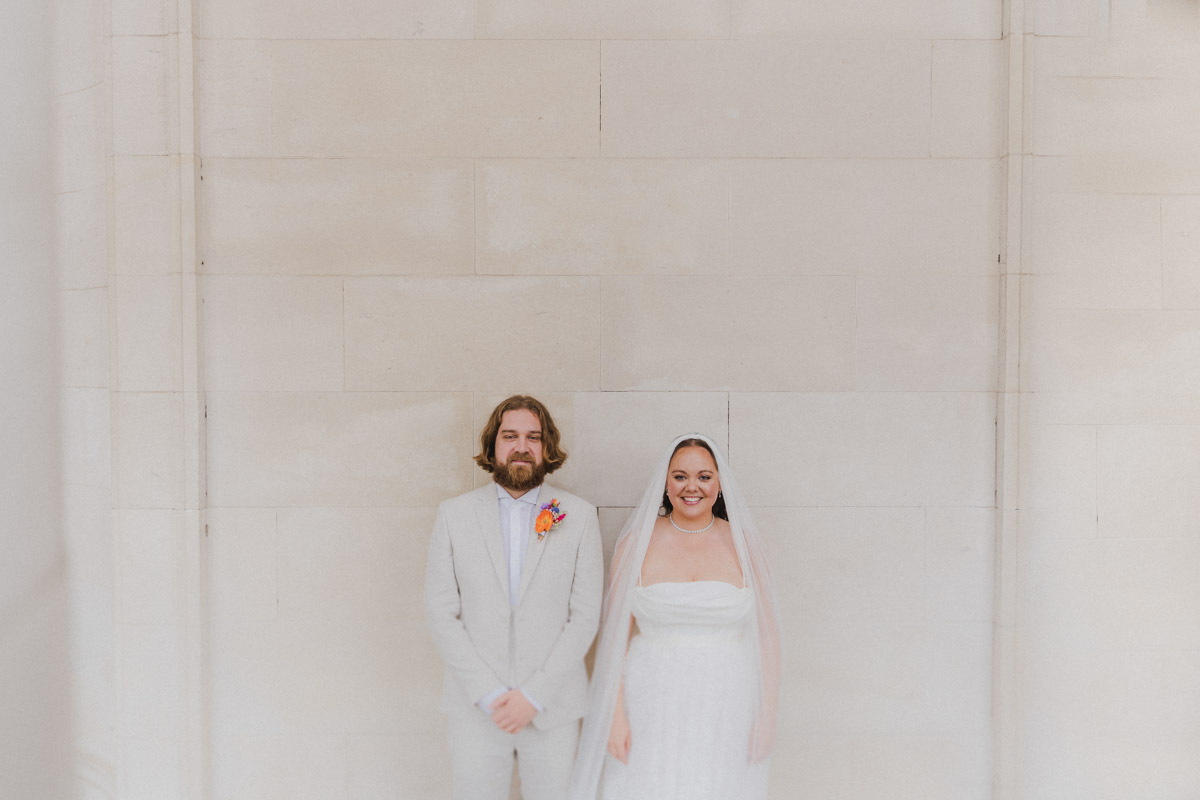 Bride and Groom Portrait Cardiff Museum