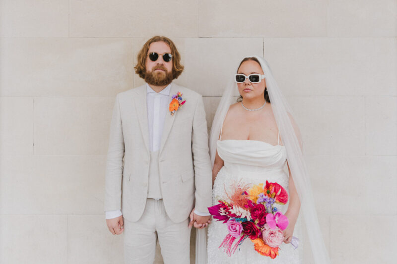 Bride and Groom Portrait Cardiff Museum