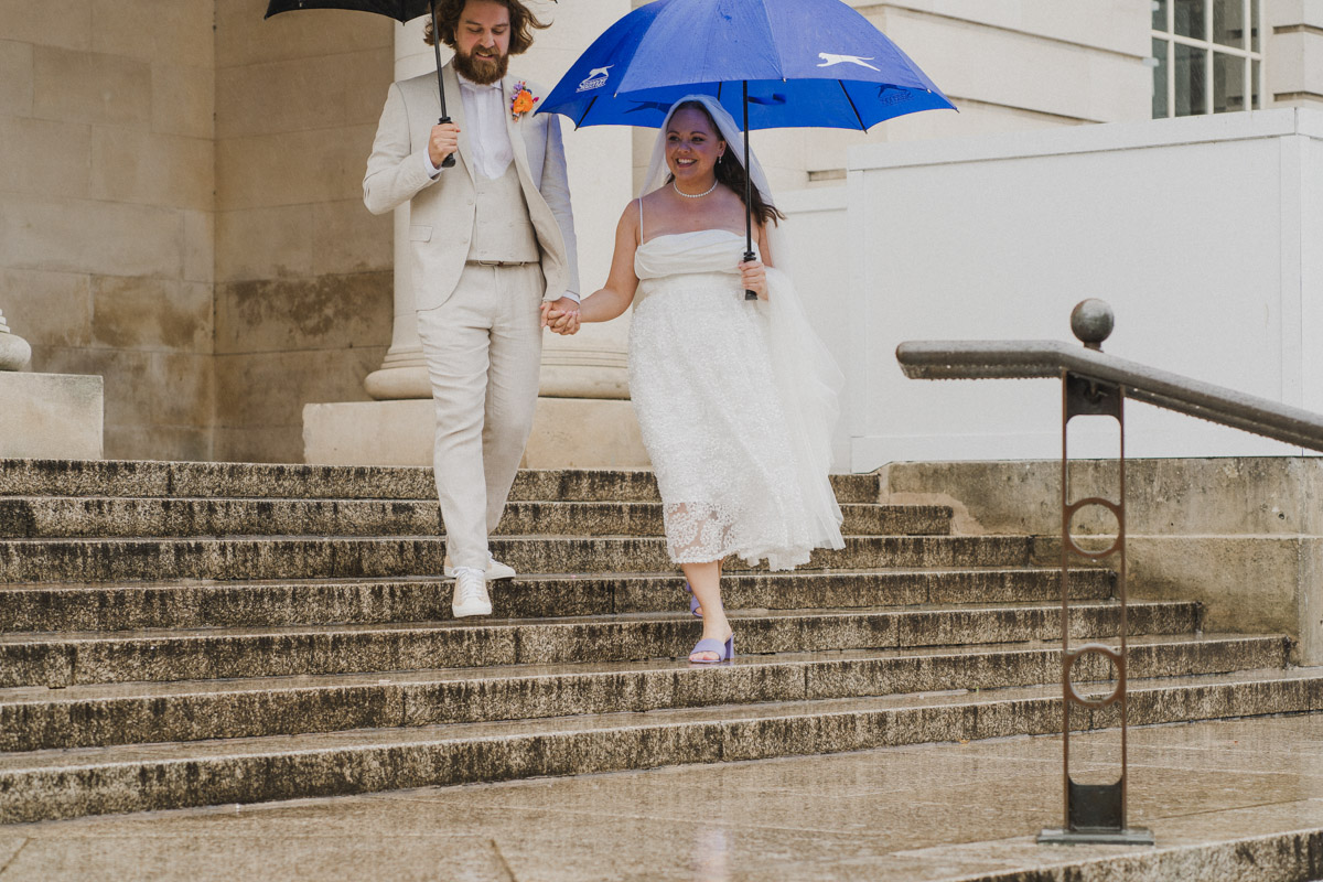 Bride and Groom Portrait Cardiff Museum
