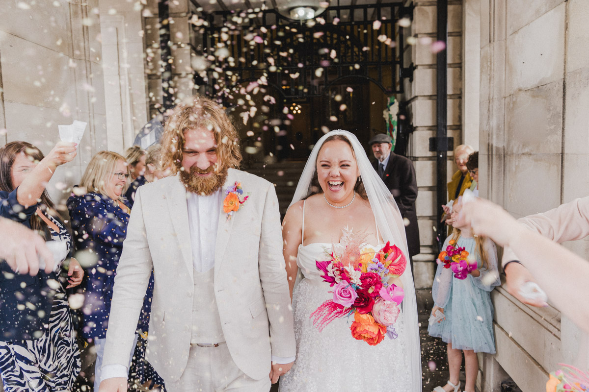 Wedding Confetti Cardiff City Hall