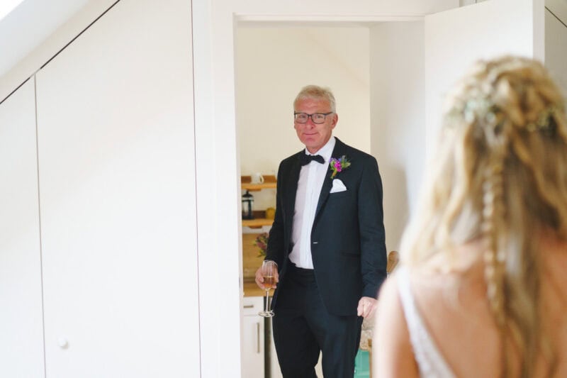 father of the bride, first look shot