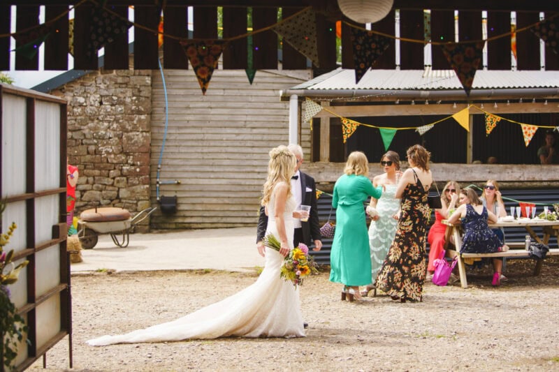 bride dress full length train